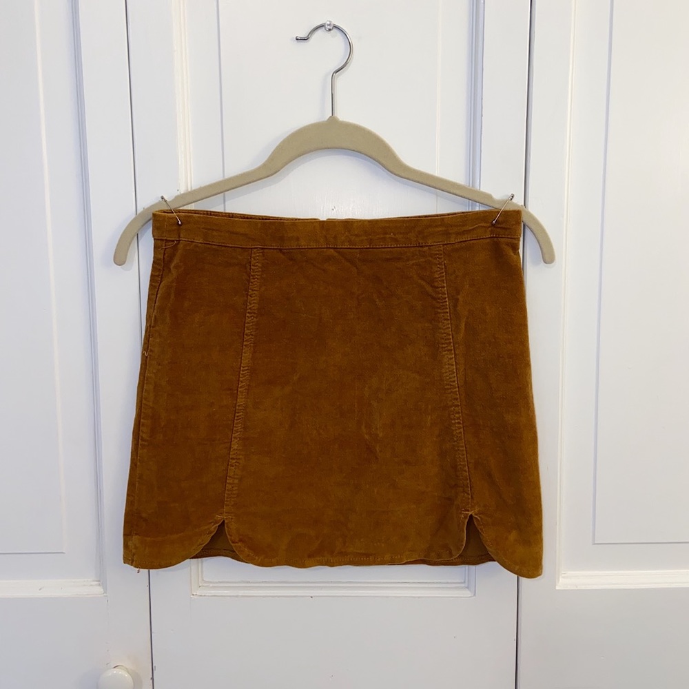Brandy Melville Marigold Suede Mini Pencil Skirt